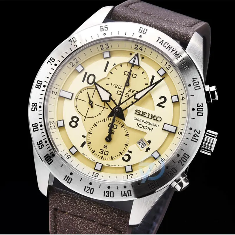 Seiko Criteria Quartz Lee Hom Chronograph Men's Watch- SNDH43P1